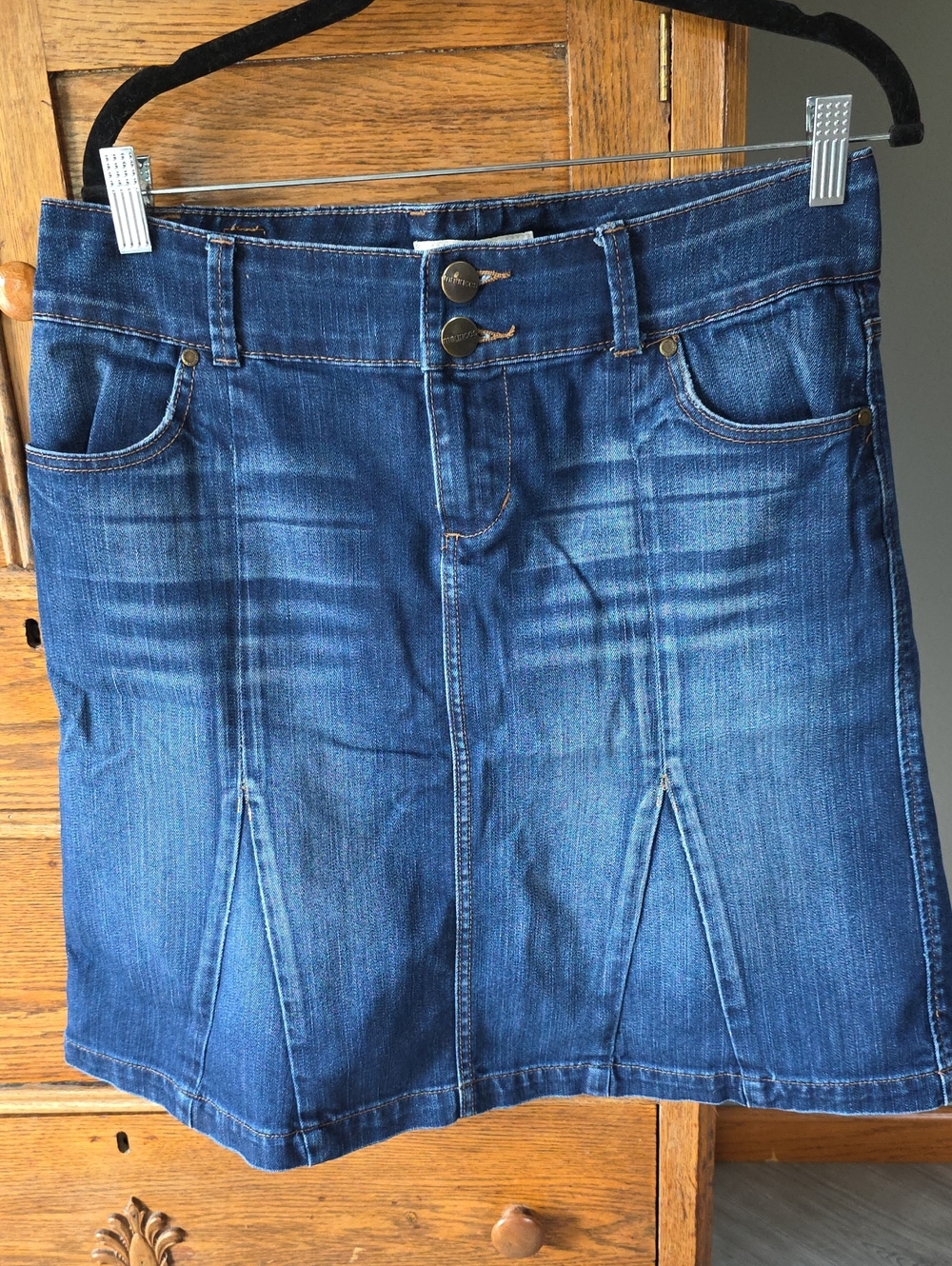 🌿 Maurices Blue Denim A-Line Skirt